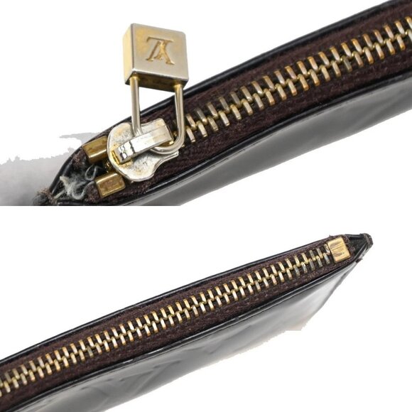 LOUIS VUITTON Pochette Cles Coin Wallet Monogram Vernis Red M93518 01FB770 - Picture 10 of 15